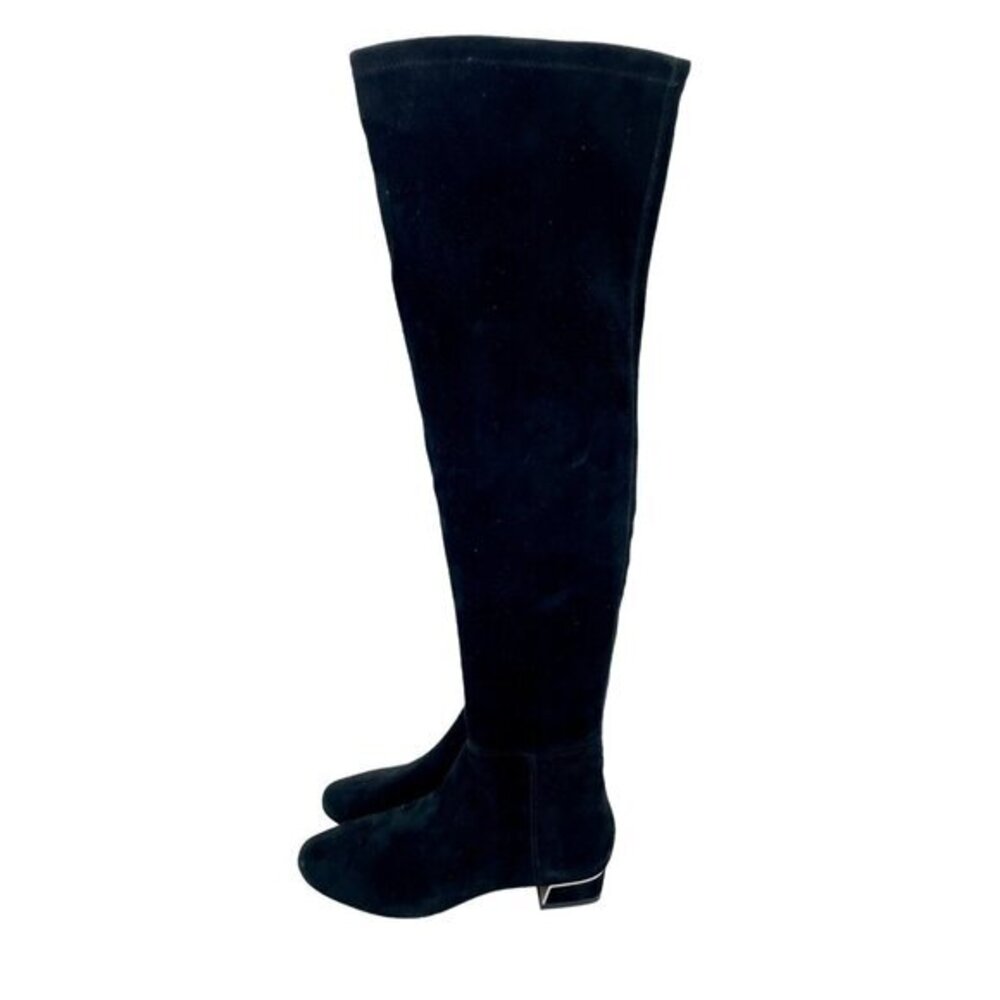 Tory Burch Gigi Black Suede Leather Stretch Over the Knee Boots 6 New $628